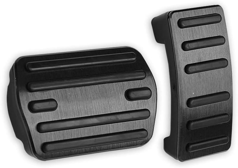 LEXLEY 2PCS Anti-Slip Aluminum Brake Gas Pedal Pads,Auto No Drilling Accelerator Pedal Covers Only for Ford 2022 2023 2024 2025 2026 Maverick-Black - Image 1